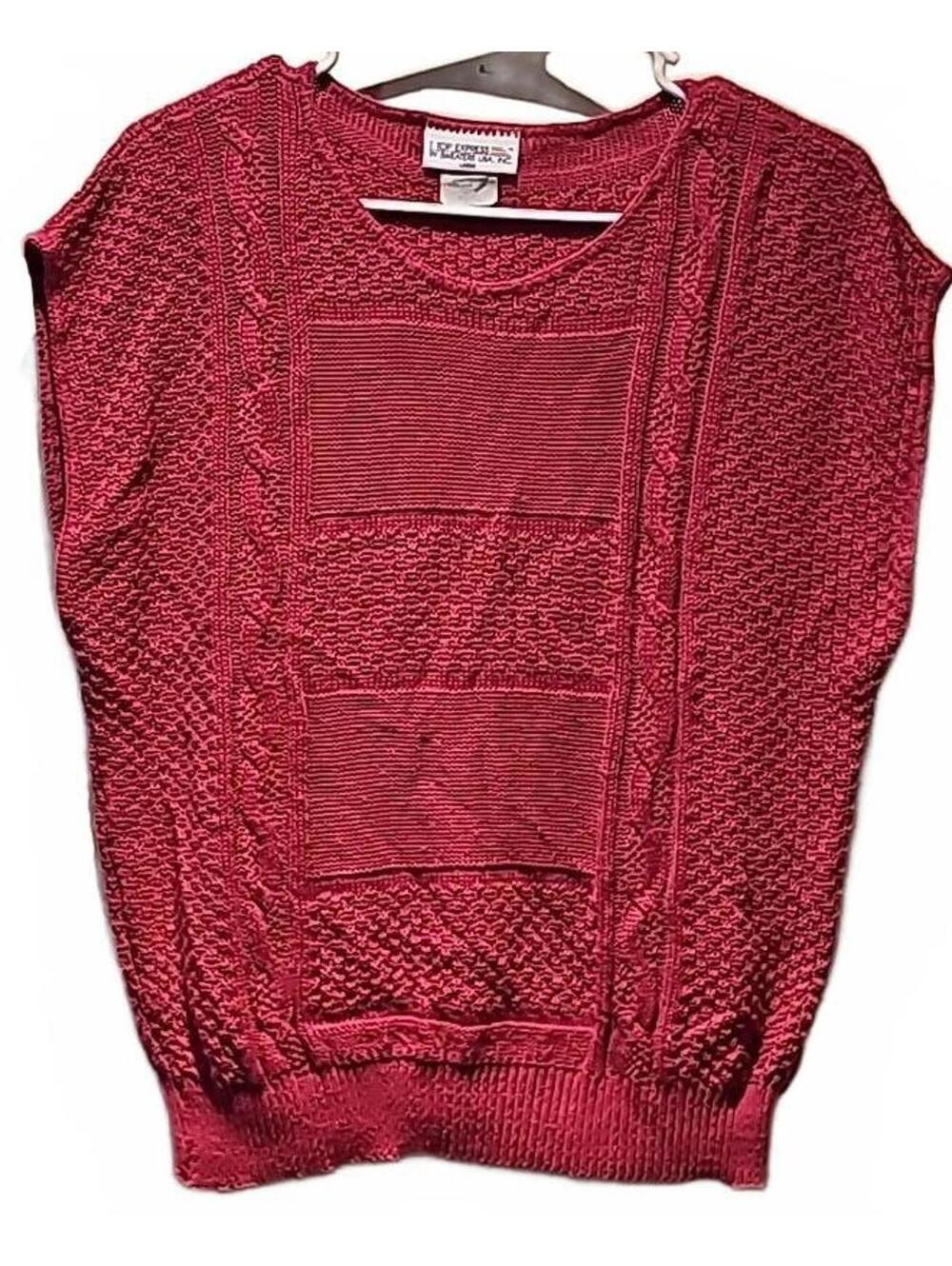 Vintage T Top Express Sleeveless sweater size L